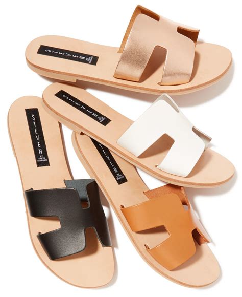 steve madden flats hermes|steve madden leather sandals.